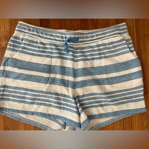 Southern Tide Nora Boat Blue & White Striped Lounge Shorts Size L